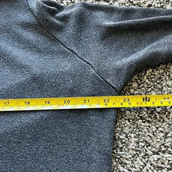 Brandy Melville Top Womens One Size/Medium Gray Long Sleeve Cotton Blend Blouse - Picture 6 of 8